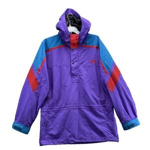 VTG North Face Parka Jacket XL Colorblock Retro Coat 90s 80s Streetwear Gorpcore
